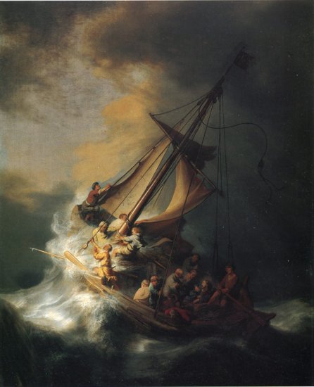 Christ In The Storm On The Lake Of Galilee, 1863 - Click Image to Close