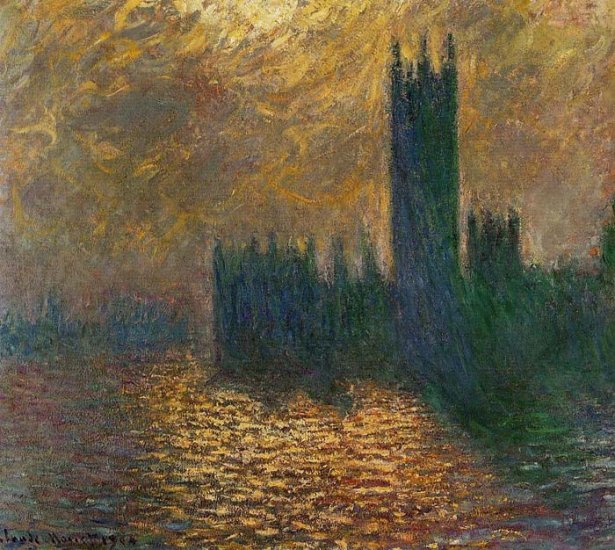 Houses Of Parliament, Stormy Sky , 1900 - Click Image to Close