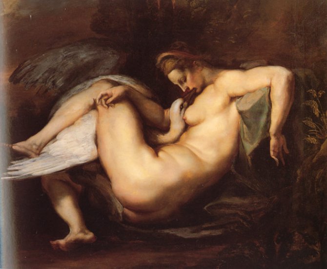 Leda And The Swan, C.1598-1600 - Click Image to Close