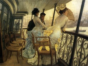 Oil Painting Reproduction Of Tissot- The Gallery Of H.M.S. 'Calcutta'