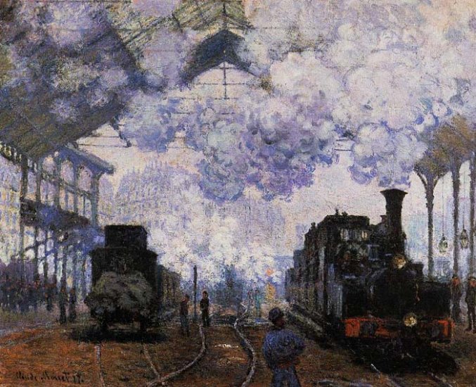 Arrival At Saint-Lazare Station , 1876 - Click Image to Close