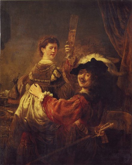 Rembrandt And Saskia, 1635 - Click Image to Close