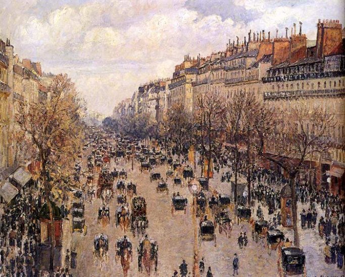 Boulevard Montmartre, 1897 - Click Image to Close