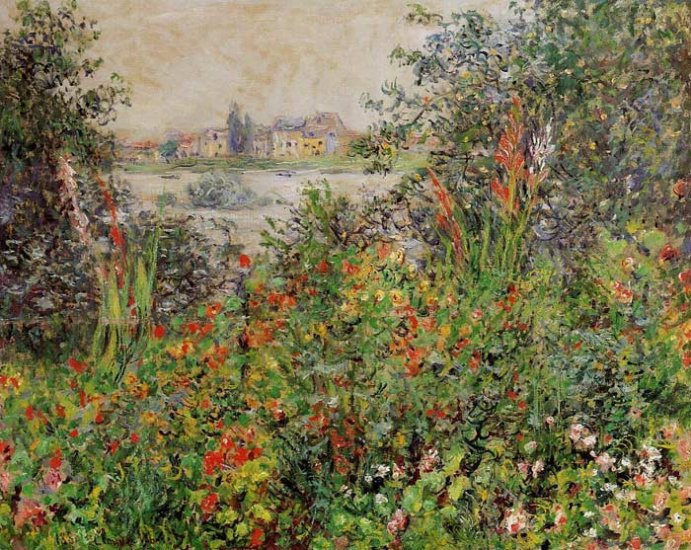 Flowers At Vetheuil, 1881 - Click Image to Close