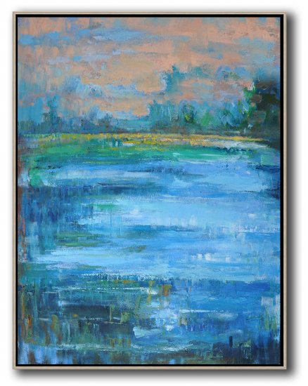 Vertical Abstract Landscape Art #ABV0A51 - Click Image to Close