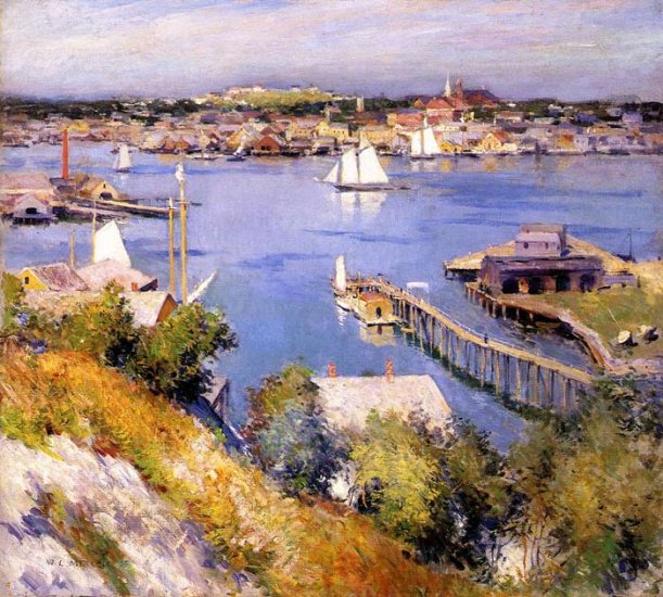 Gloucester Harbor, 1895 - Click Image to Close