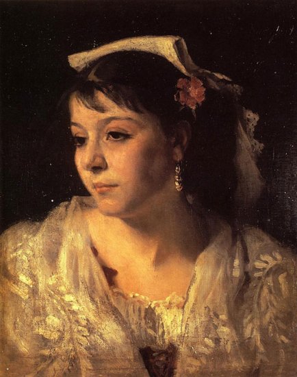 Head Of An Italian Woman , 1878 - Click Image to Close