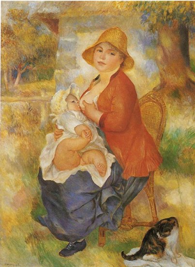 Mother Nursing Her Child, 1886 - Click Image to Close