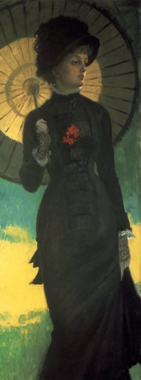 Mrs Newton With A Parasol, C.1879 - Click Image to Close