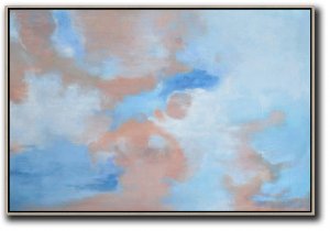 Horizontal Abstract Landscape Painting #ABH0A61