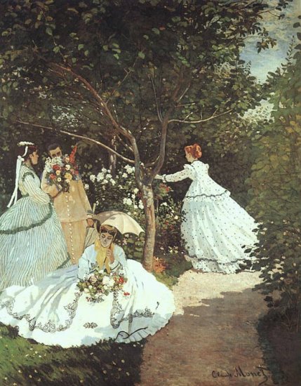 The Women In The Garden, 1866-1867 - Click Image to Close