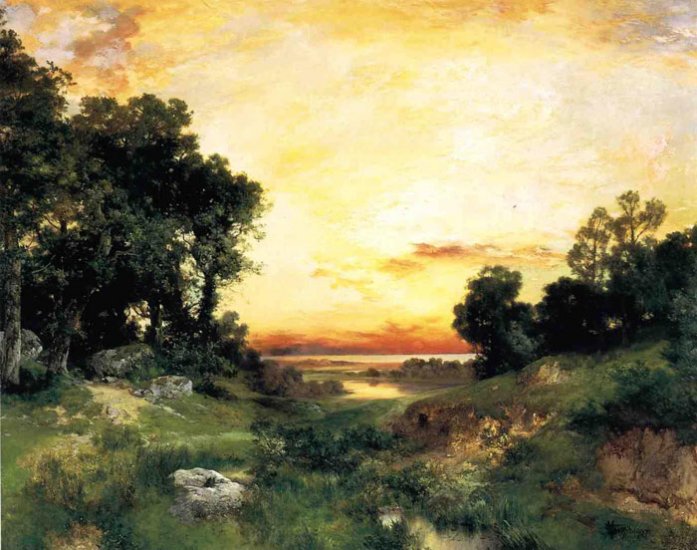 Sunset, Long Island Sound, 1907 - Click Image to Close