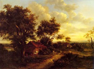 A Landscape With A Cottage Near Dorking, 1828