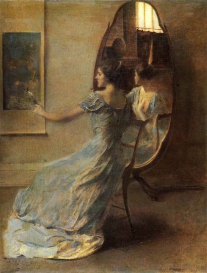 Dewing Oil Paintings - Before The Mirror - Click Image to Close