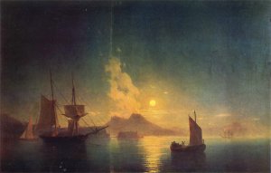 The Bay Of Naples At Night, 1850