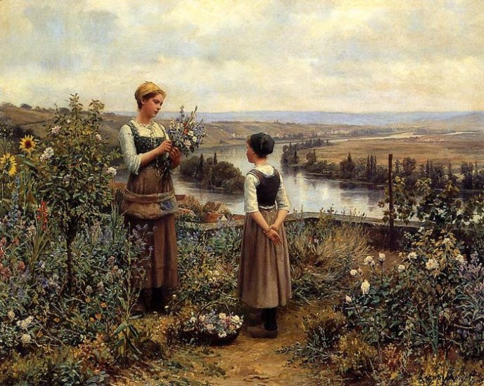 Picking Flowers - Click Image to Close