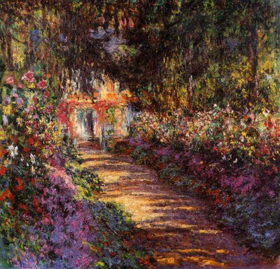 The Flowered Garden , 1900 - Click Image to Close