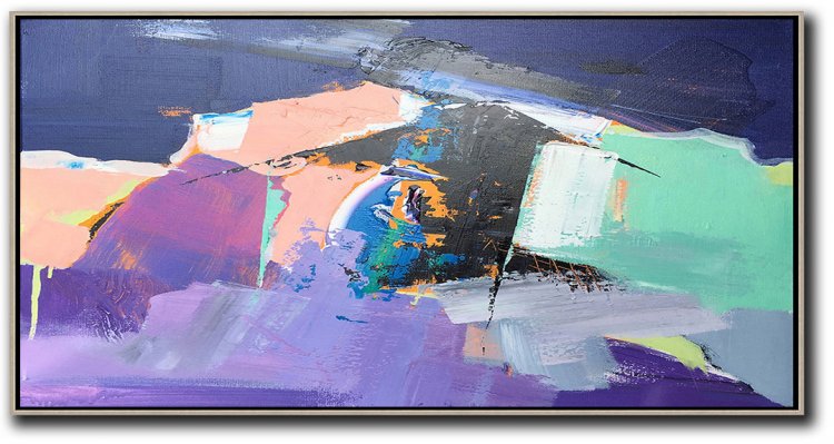 Panoramic Palette Knife Contemporary Art #CTPPS0A11 - Click Image to Close