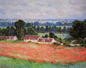 Poppy Field At Giverny , 1885