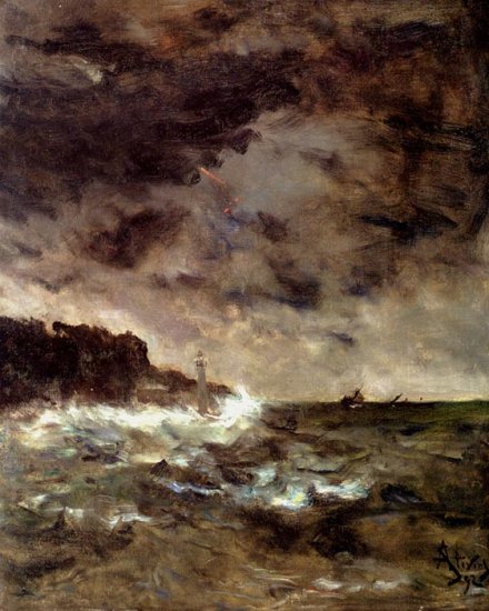 A Stormy Night, 1892 - Click Image to Close