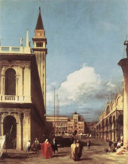 The Piazzetta, Looking Toward The Clock Tower, 1726 - Click Image to Close