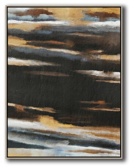 Vertical Abstract Landscape Art #ABV0A30 - Click Image to Close