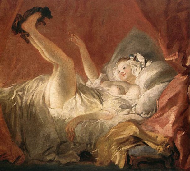 Young Woman Playing With A Dog, 1765-1772 - Click Image to Close