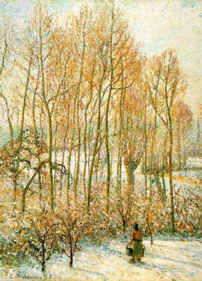 Morning Sunlight On The Snow, Eragny-Sur-Epte, 1895 - Click Image to Close