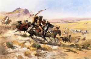 Attack On A Wagon Train, 1902