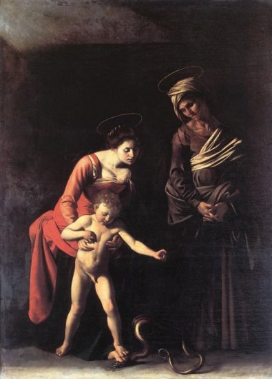 Madonna And Child With St. Anne (Dei Palafrenieri), 1606 - Click Image to Close