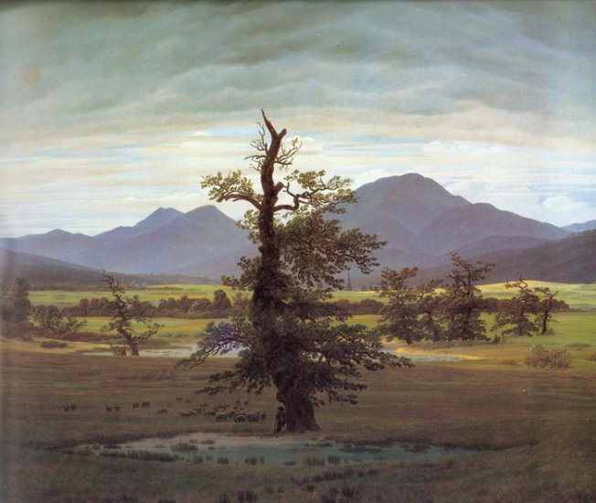 Landscape With Solitary Tree, 1822 - Click Image to Close