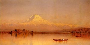 Mount Rainier, Bay Of Tacoma, 1875