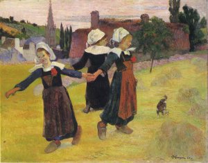 Dancing Bretani Girls, 1888