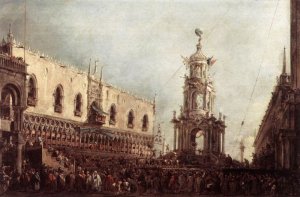 Carnival Thursday On The Piazzetta, 1766