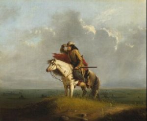 Miller Oil Paintings - Lost On The Prairie