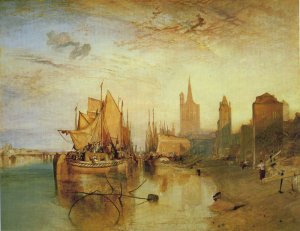 Cologne:The Arrival Of A Packet Boat, 1826