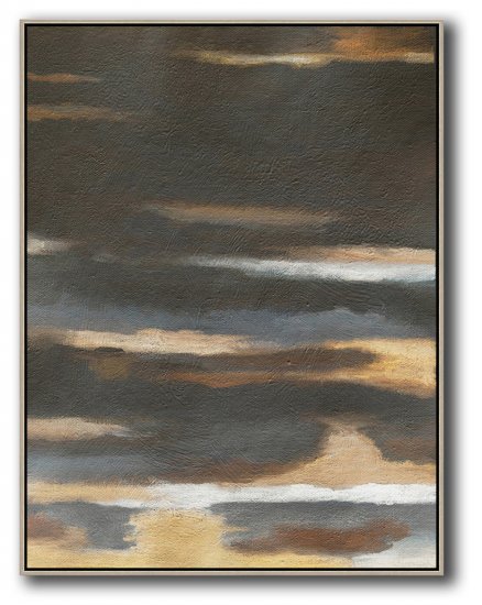 Vertical Abstract Landscape Art #ABV0A32 - Click Image to Close