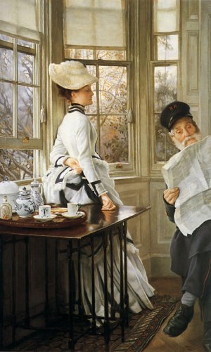 Reading The News, C.1874