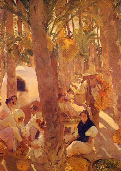 El Palmeral - Elche [Palm Grove], 1918 - Click Image to Close