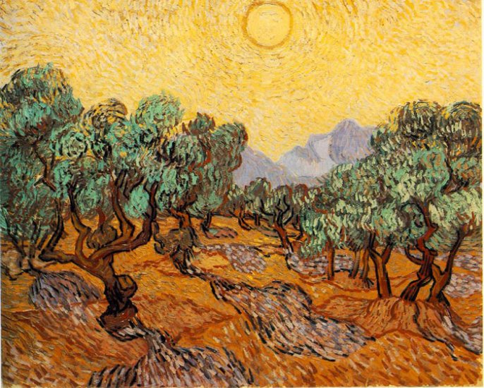 The Olive Trees, 1889 - Click Image to Close