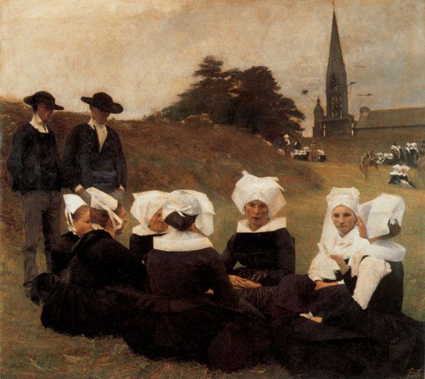 Bretonnes Au Pardon [Breton Women At A Pardon], 1887 - Click Image to Close