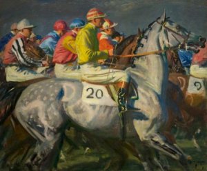 Munnings Painting - Jockeys