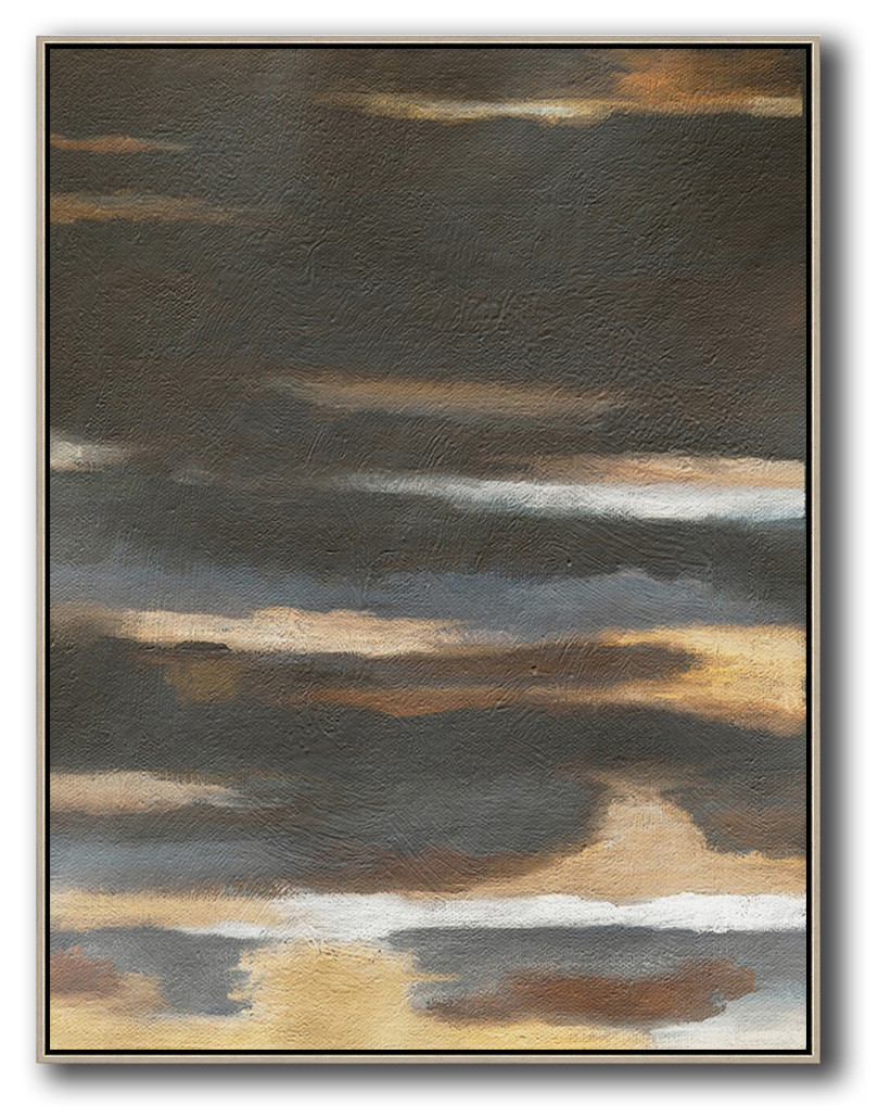 Vertical Abstract Landscape Art #ABV0A32