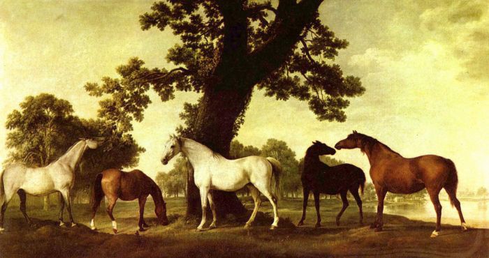 Horses In A Landscape, 1760