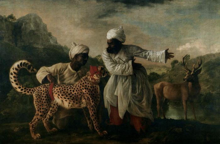 Indian Cheetah With Two Servants And A Deer, 1765