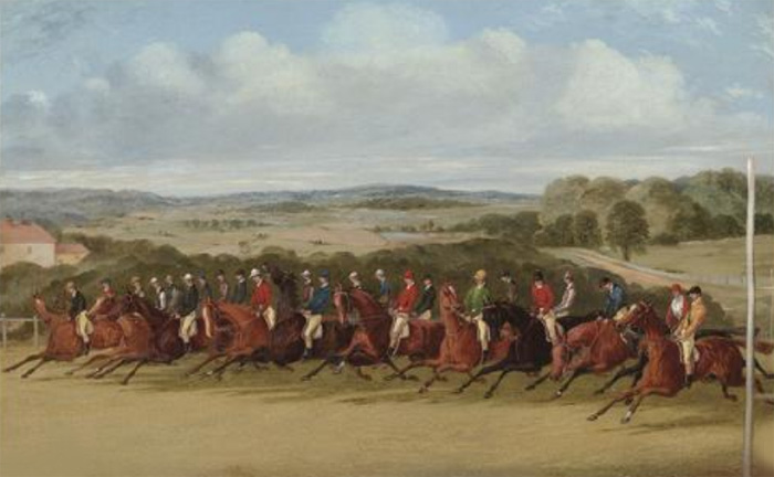 The Finish Of The 1858 Epsom Derby