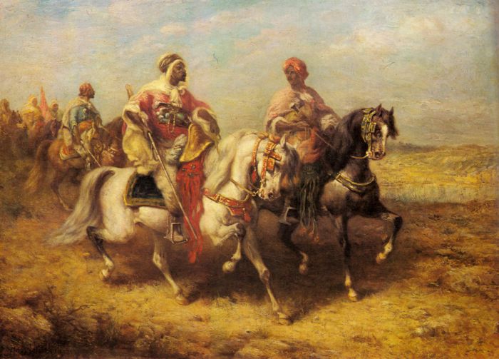 Arab Chieftain And His Entourage - Click Image to Close