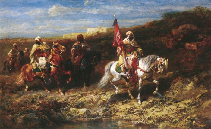 Arab Horseman In A Landscape