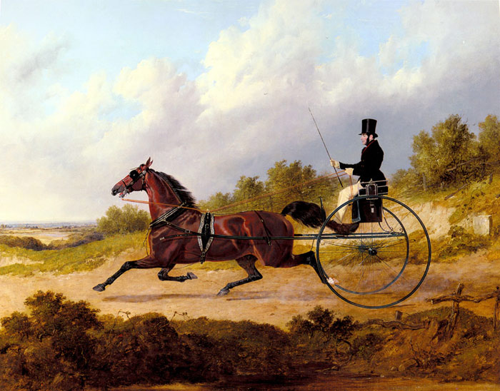 The Famous Trotter Confidence Drawing A Gig, 1842