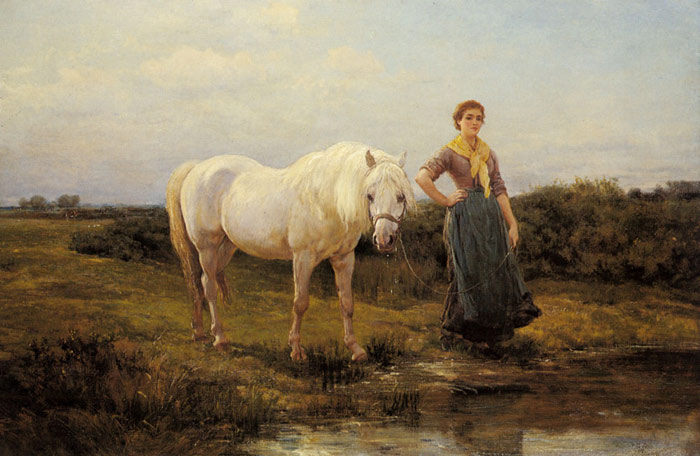 Noonday Taking A Horse To Water, 1877